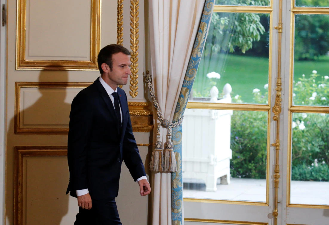 French President Emmanuel Macron. (Reuters)