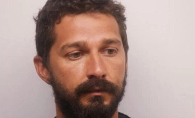 In this Saturday, July 8, 2017 photo released by the Chatham County Sheriff's Office, actor Shia LaBeouf poses for a booking photo, in Savannah, Ga. . (Chatham County Sheriff's Office via AP)