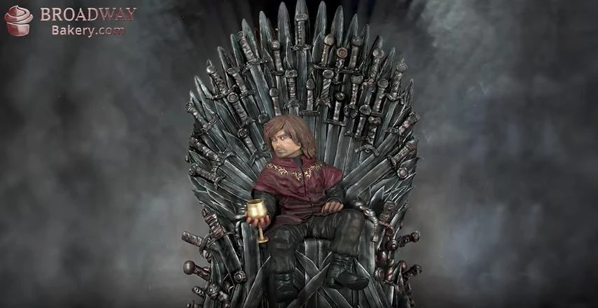 Screengrab of Dubai's World's Most Expensive $27,000 Cake: Tyrion Lannister.