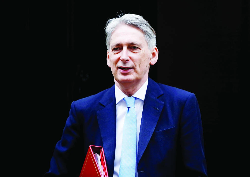 Britain’s Chancellor of the Exchequer Philip Hammond