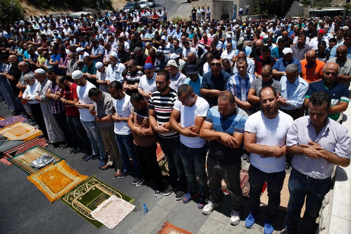 Two Israeli police officers shot when Arab assailants opened fire in Jerusalem’s Old City on Friday have died from their wounds, authorities said. (AFP)