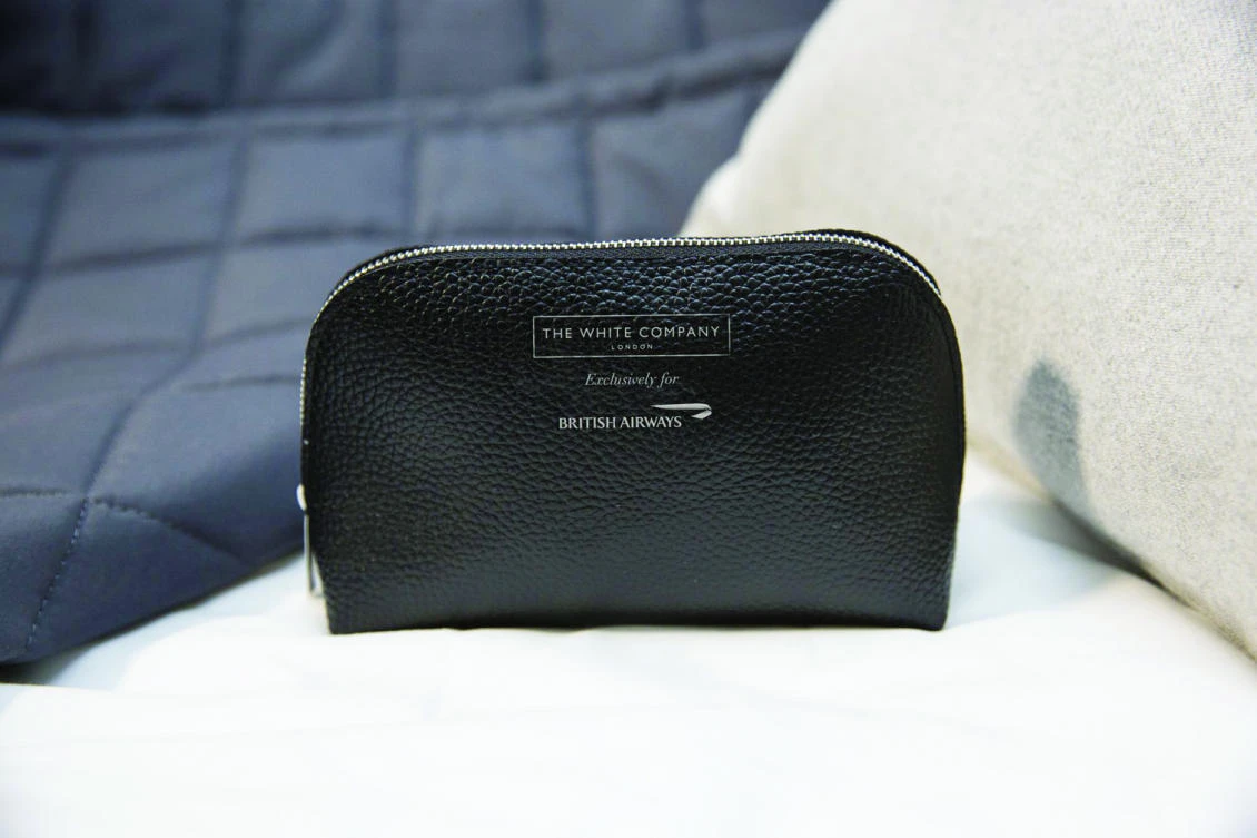 British Airways’ new amenity kit by The White Company.