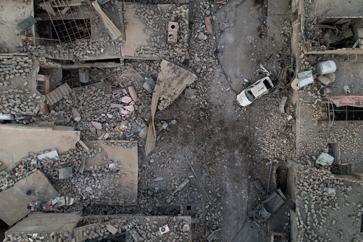 AP PHOTOS: Drone captures Mosul’s destruction from above