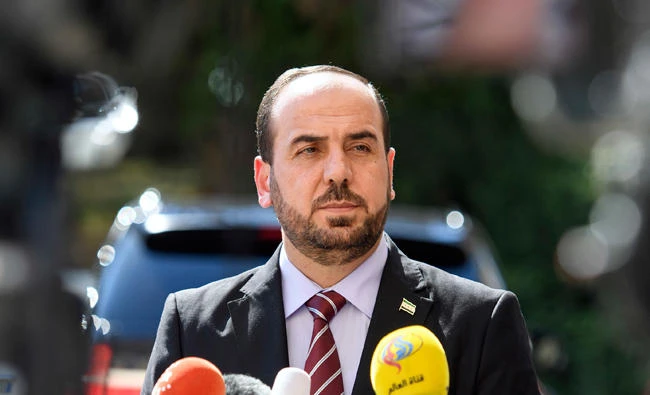 Syria's main opposition High Negotiations Committee (HNC) leader Nasr al-Hariri. (AP)