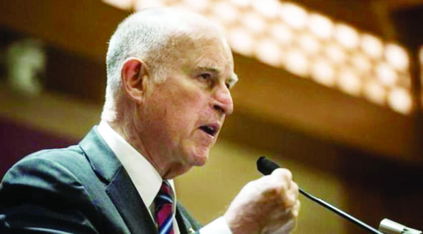 Gov. Jerry Brown wants to make California a leader in meeting standards set by the Paris climate accord. (AFP)