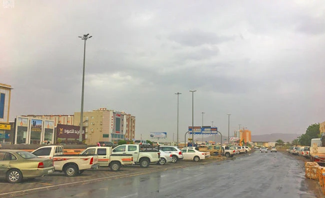 Rain prevailed in Saudi Arabia's southwestern province of Najran on Tuesday and Wednesday, a welcome respite from the heat wave sweeping many parts of the Kingdom. The General Authority of Meteorology and Environment Protection says cloudy weather and possible thunderstorms are also expected other southwestern provinces. (SPA)