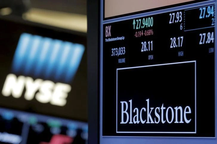 Trading information for Blackstone Group displayed on the floor of the New York Stock Exchange on April 4, 2016. (Reuters)