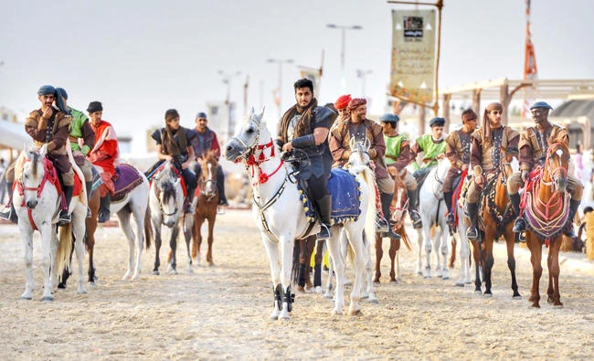 Souq Okaz festival features a series of ongoing activities including reenactment of the pre-Islamic era in the Arabian peninsula. (SPA)