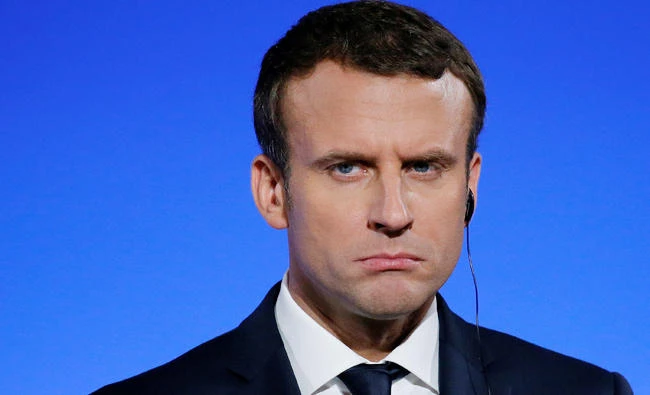 French President Emmanuel Macron. (REUTERS)