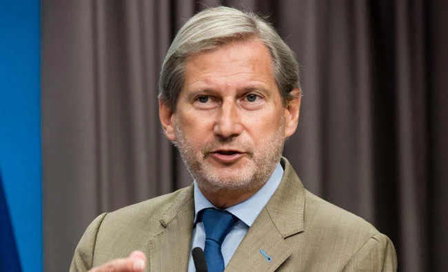 EU Enlargement Commissioner Johannes Hahn. (AFP)