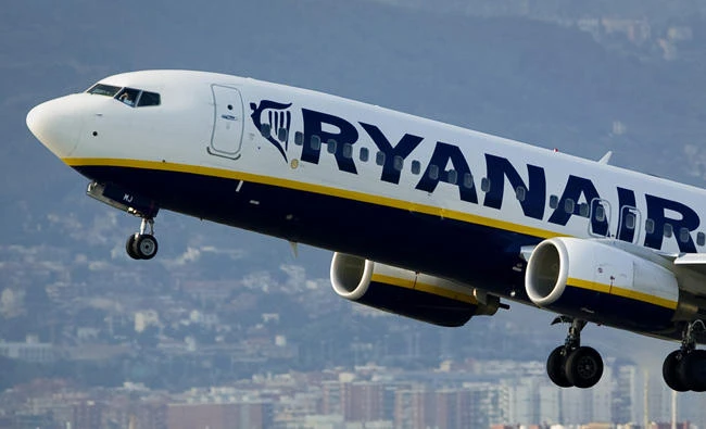 A photo dated September 1, 2010 shows a Ryanair plane taking off from Barcelona's airport. (AFP)