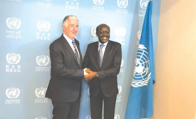 Hani Salem Sonbol, chief executive of ITFC, held a special meeting with Mukhisa Kituyi, UNCTAD secretary-general, in Geneva.
