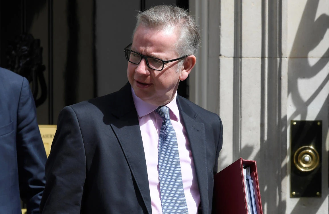 Britain's Environment Secretary, Michael Gove, leaves 10 Downing Street after a cabinet meeting, in central London, Britain July 18, 2017. (REUTERS)