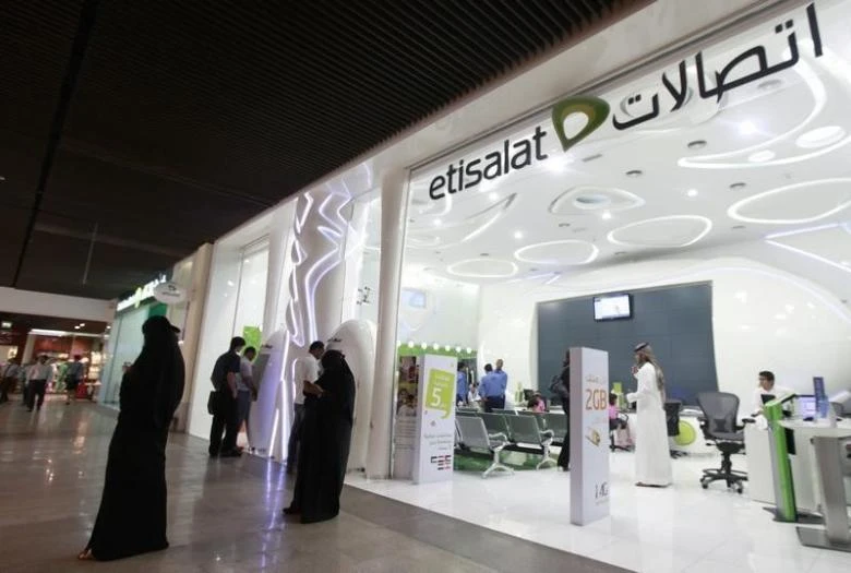 Etisalat’s UAE subscriber base reached 12.4 million, up 2 percent from a year earlier. (Reuters)