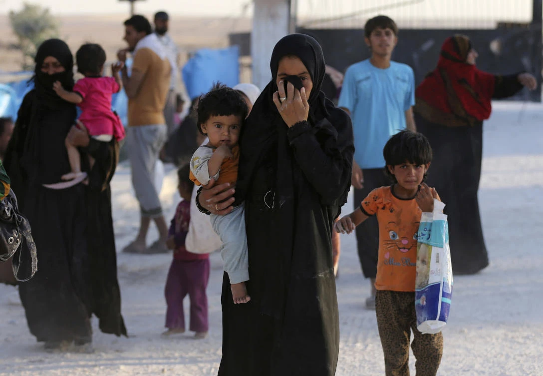 The US military is supporting local Syrian forces in a campaign to drive IS from Raqqa. (AP)