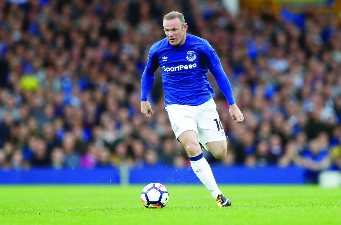 Wayne Rooney in action during a match between Everton and MFK Ruzomberok in Liverpool on Thursday. (Reuters)