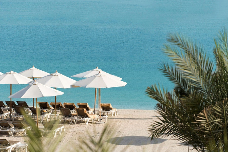 Above, the five-star Rixos Bab Al Bahr hotel in Ras Al Khaimah. (Courtesy Rixos Bab Al Bahr)