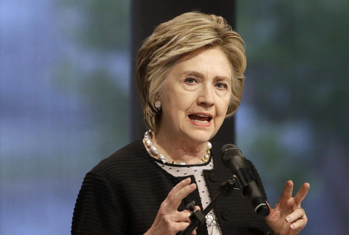 FILE – In this June 5, 2017 file photo, former Secretary of State Hillary Clinton speaks in Baltimore. Clinton lost the 2016 election to President Donald Trump, but some Republicans in Congress are intensifying their calls to investigate her and other Obama administration officials. (AP)