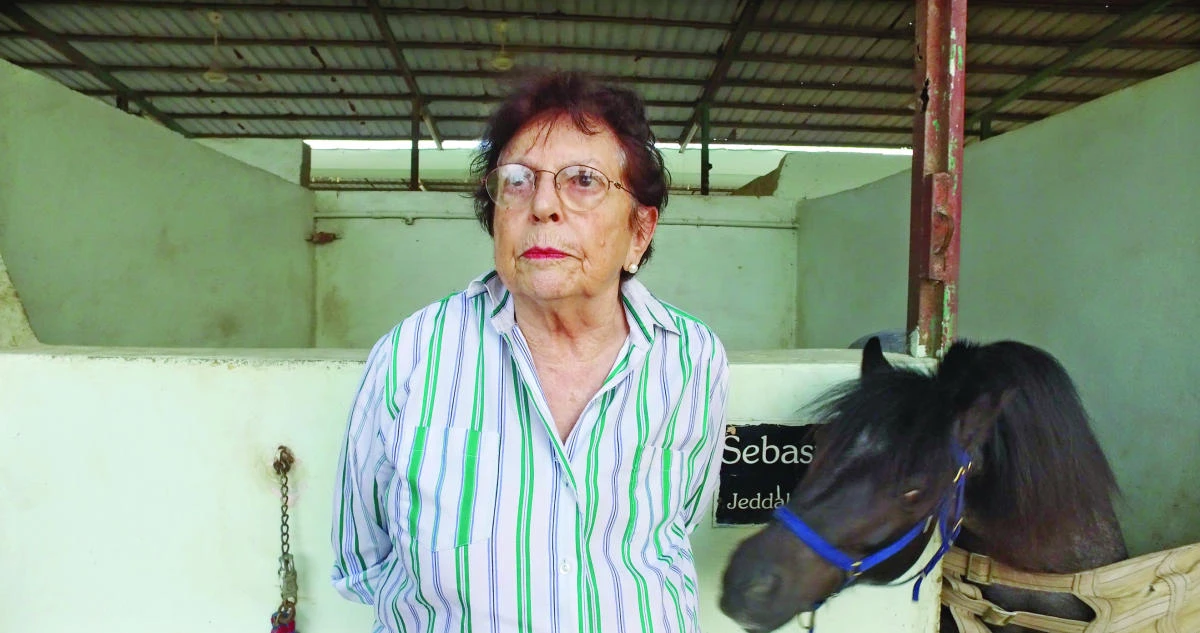 Judy Houry, the founder of Open Skies, at Al-Aseel Equestrian Club. (Photos by Seif Al-Mutairi)