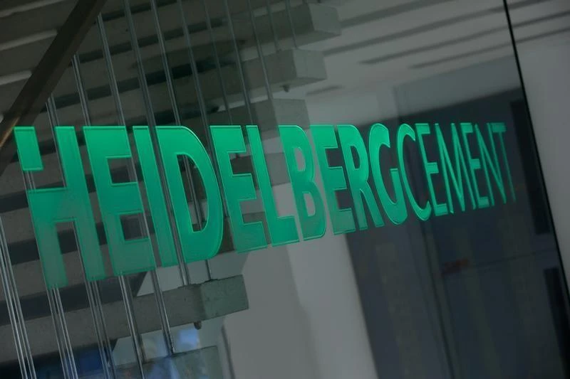 A logo of HeidelbergCement is pictured at their headquarters in Heidelberg, Germany, June 21, 2016. (REUTERS)