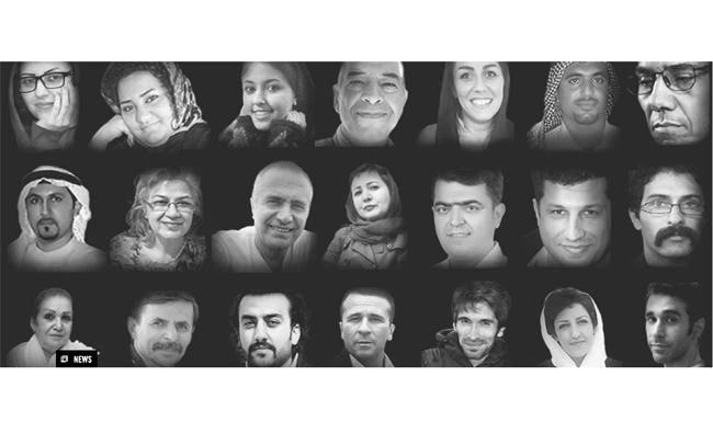 Gallery of Iranian human rights defenders demonized and imprisoned in Iran. (Courtesy of Amnesty International)