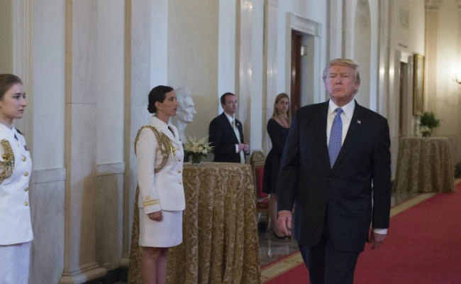 US President Donald Trump in the White House. (AFP)