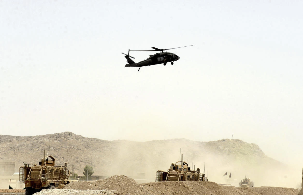 A suicide bomber struck a NATO convoy near the southern Afghan city of Kandahar on Wednesday, causing casualties, the US military said. (AP)