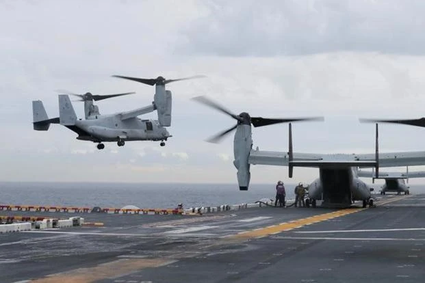 File photo. The MV-22 Osprey aircraft was in the region as part of the Australian-US joint military exercise Talisman Sabre, which has just concluded in Queensland state. (Reuters)