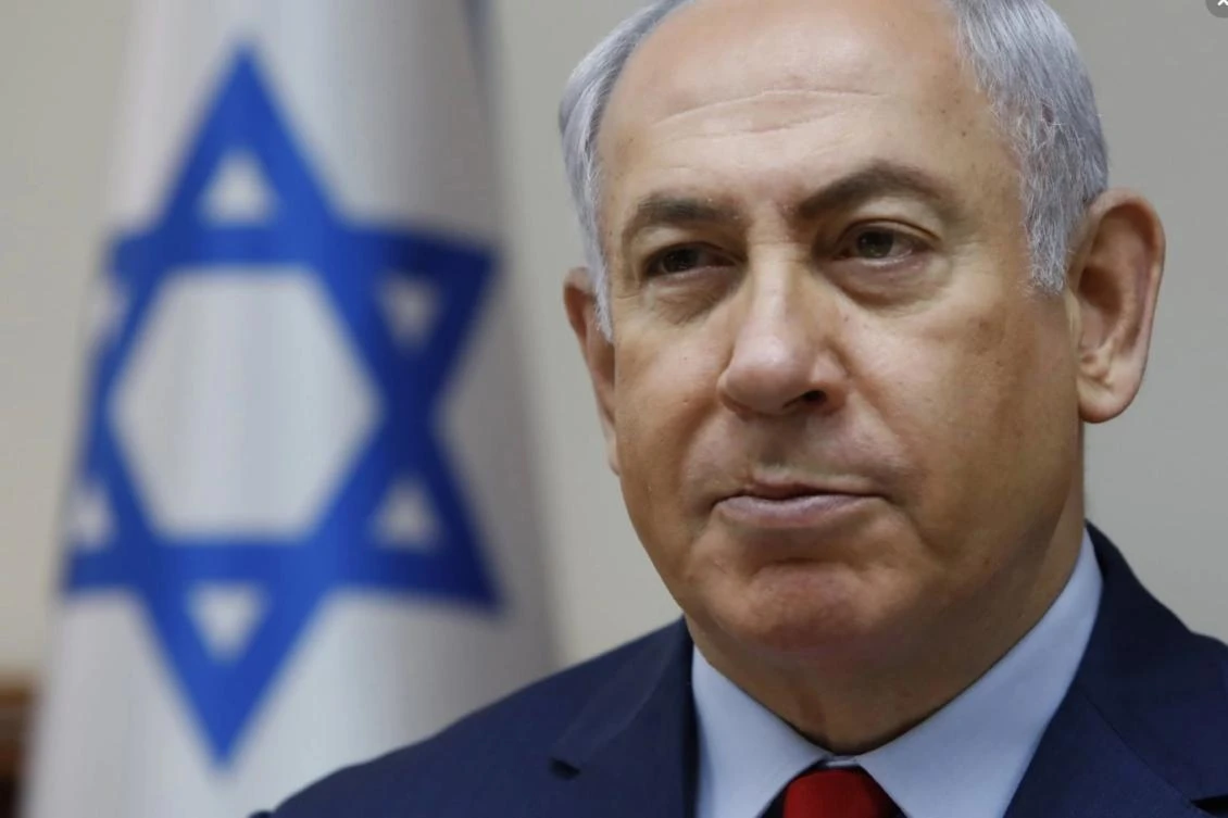 Israeli Prime Minister Benjamin Netanyahu attends the weekly cabinet meeting at his office in Jerusalem on Sunday, Aug. 6, 2017. (AP)
