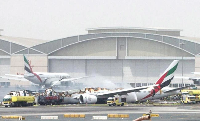 A Boeing 777-300 flight crash-landed at Dubai International Airport on Aug. 3, 2016. (Reuters file photo)