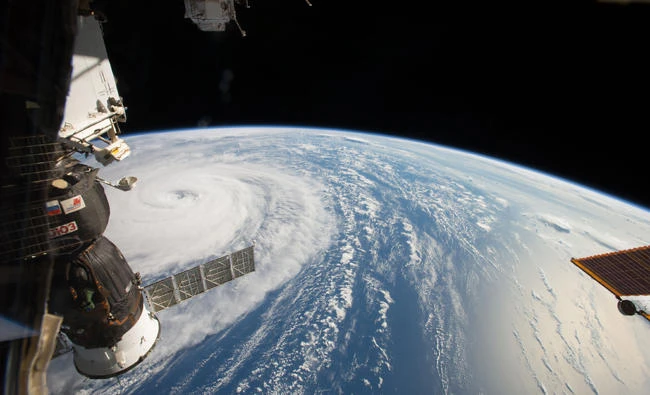 This NASA handout image obtained on August 3, 2017 shows Super Typhoon Noru photographed by NASA astronaut Randy Bresnik in the Northwestern Pacific Ocean on August 1, 2017, as the International Space Station passed overhead, sharing images of the massive storm on social media, writing, "Super Typhoon #Noru, amazing the size of this weather phenomenon, you can almost sense its power from 250 miles above." (AFP)