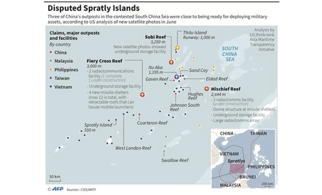 US, allies slam Chinese island-building