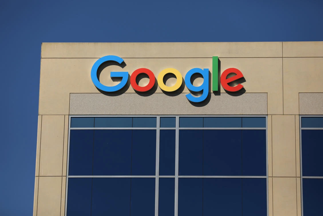 The Google logo is pictured atop an office building in Irvine, California, U.S. August 7, 2017. (REUTERS)