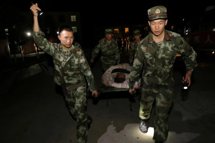 Quake in China's Sichuan kills 13, including tourists, injures 175. (REUTERS)
