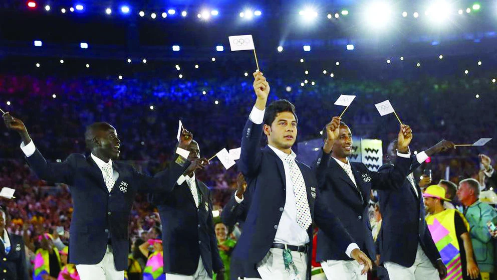 Migrant athletes march during the opening ceremony of Rio Olympics in this file photo. (Reuters)