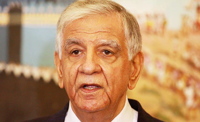 Iraqi Oil Minister Jabar Ali al-Luaibi speaks during a media conference in Baghdad, in this May 22, 2017 photo. (REUTERS)