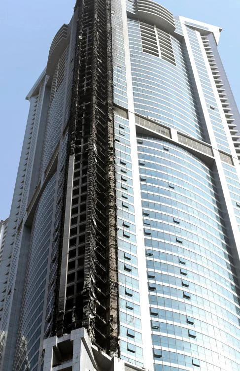 Residents in Dubai’s fire damaged Torch Tower evacuated for second time in 2 weeks