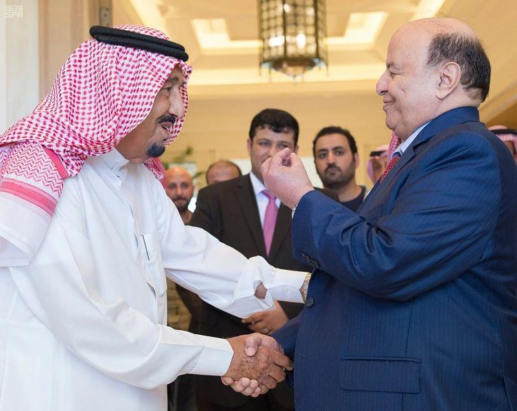 Saudi Arabia’s King Salman receives Yemeni president in Morocco