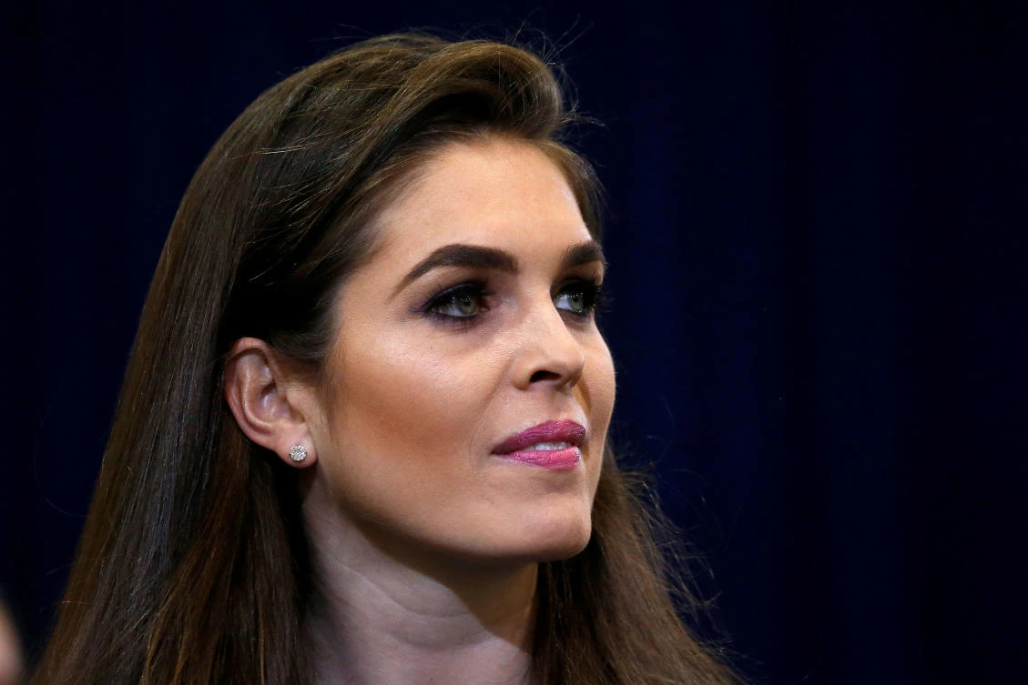 Hope Hicks is pictured during a campaign event in Phoenix, Arizona, US, on October 29 2016. (File Photo by Reuters)