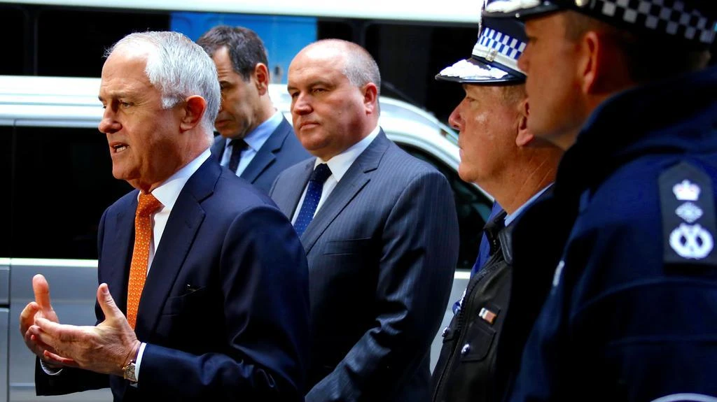 Australian prime minister Malcolm Turnbull speaks during a media conference announcing the country's national security plan to protect public places in central Sydney on August 20, 2017. (Reuters)