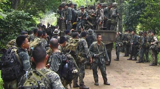 Philippines troops fighting against Abu Sayyaf militants in the jungles of Patikul on Jolo island, on August 29, 2016. (File Photo by Reuters)