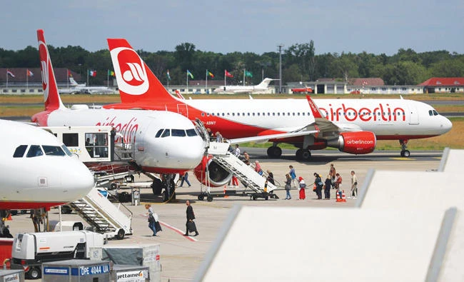 Lufthansa, Germany’s top carrier, cannot buy all of Air Berlin because it would give it a dominant position in Germany. (Reuters)