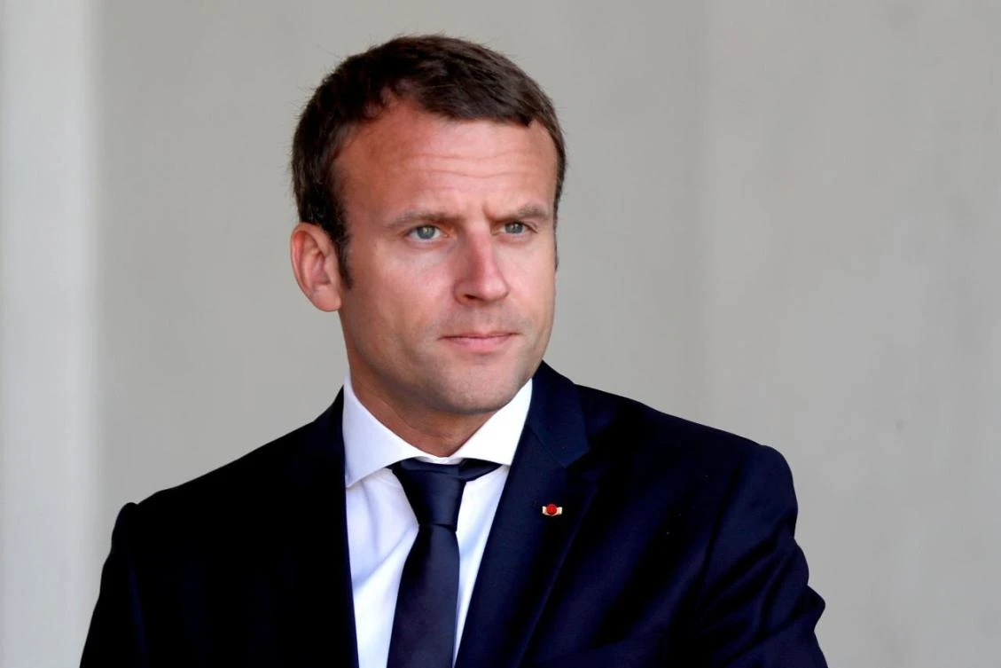 FILE PHOTO French President Emmanuel Macron waits for a guest at the Elysee Palace in Paris, France, June 28, 2017. (REUTERS)