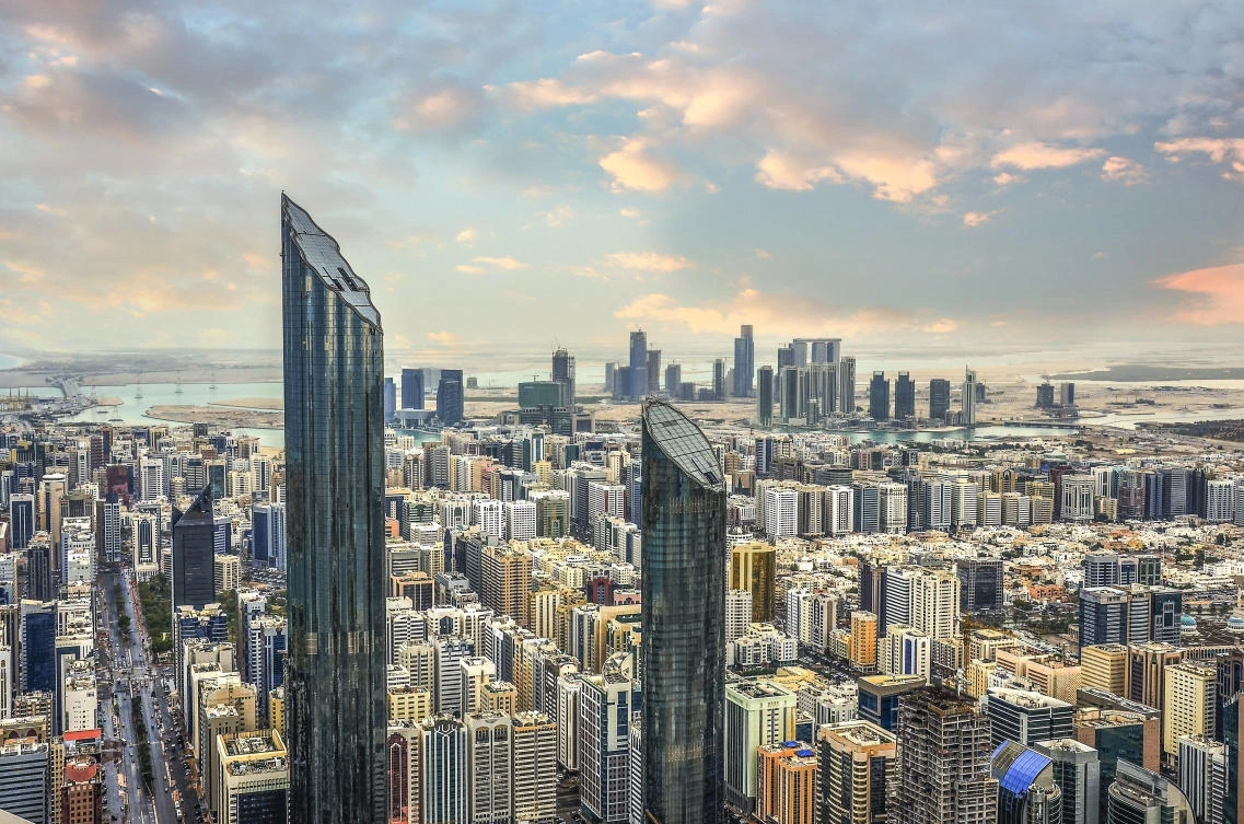 The Abu Dhabi skyline — it is illegal in the UAE to have physical relations outside of wedlock (Shutterstock)