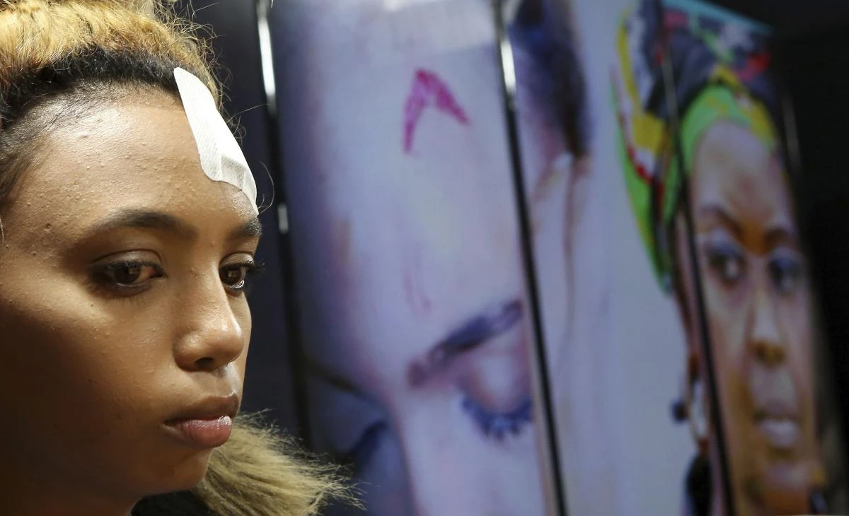 South African model Gabriella Engels, allegedly assaulted by Zimbabwe First Lady Grace Mugabe. (AFP)