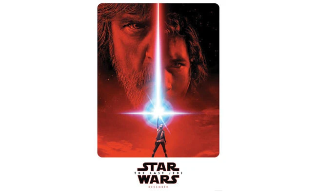 A promotional poster for the upcoming ‘Star Wars: The Last Jedi,’ film to be released in December. (AP)