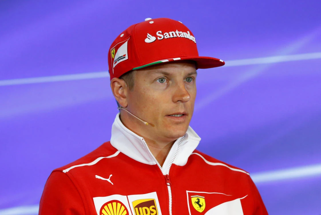 Ferrari's Kimi Raikkonen during a press conference ahead of the Belgian Grand Prix. (Reuters)