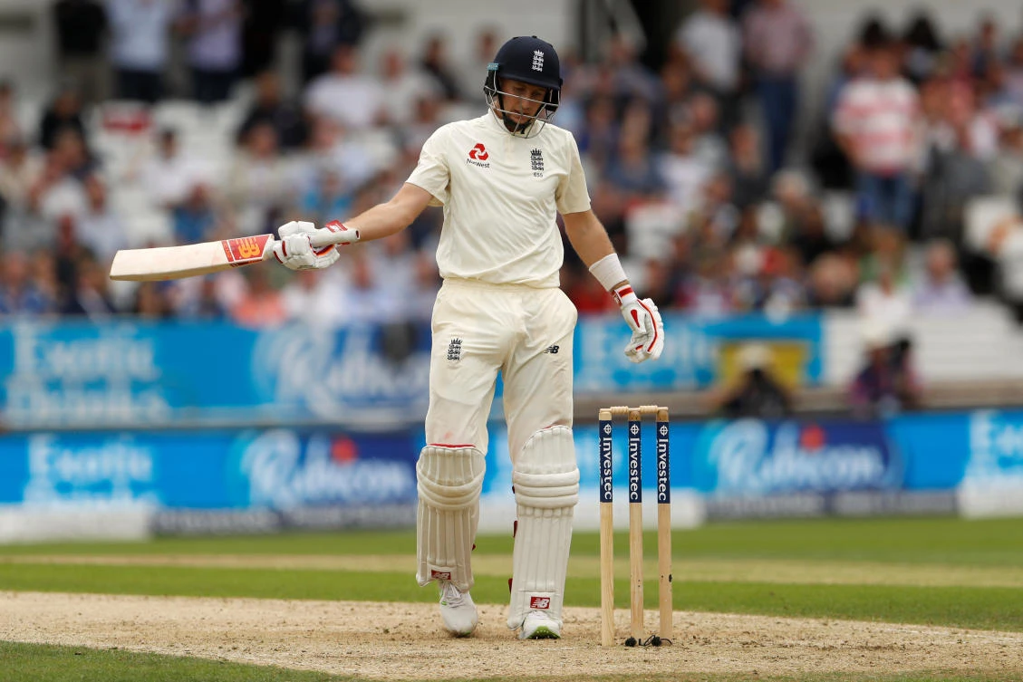 Cricket - England vs West Indies - Second Test - Leeds, Britain - August 25, 2017 England's Joe Root looks dejected after losing his wicket Action Images via Reuters/Lee Smith