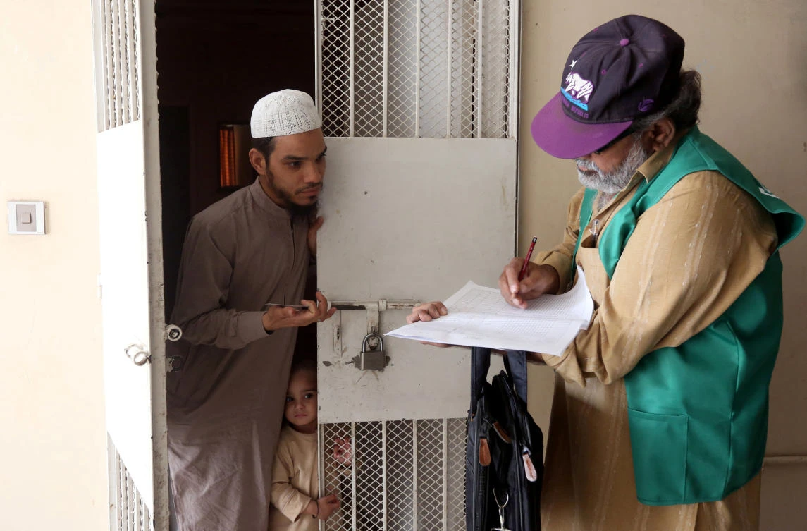 Pakistan's average annual population growth of 2.4 percent since 1998. (Reuters)