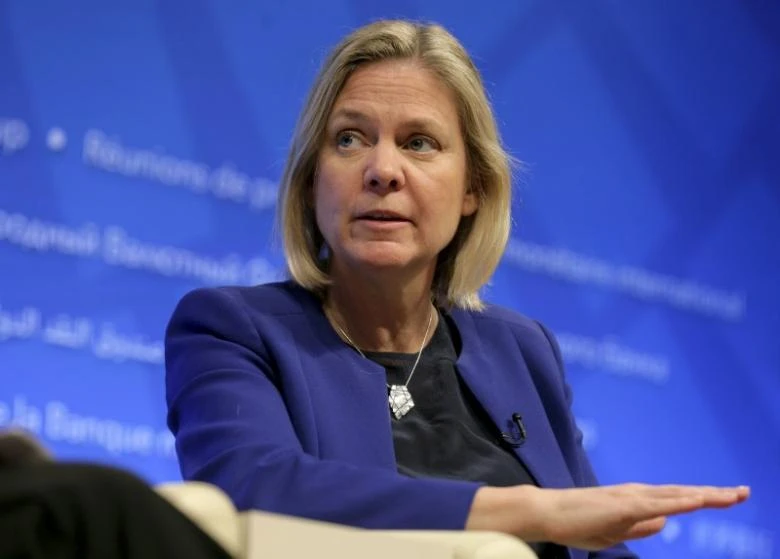 Finance Minister Magdalena Andersson said the tax proposals would have evened “out gaps in society.” (Reuters)